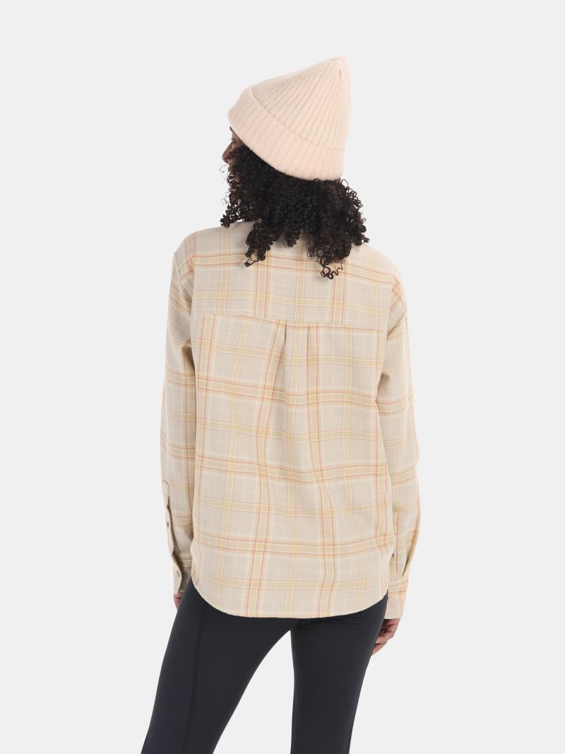 Fairfax Novelty Lightweight Flannel LS - Womens - Sandbar 2