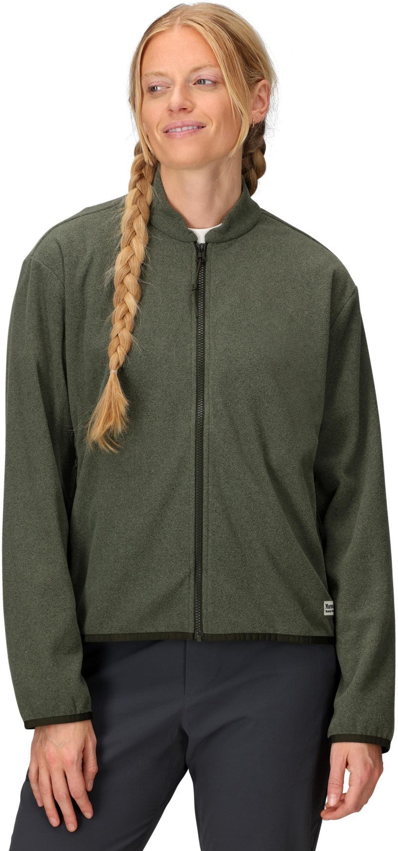 Felton Fleece Jacket - Womens - olive grove heather 1