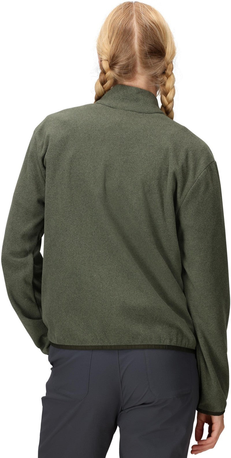 Felton Fleece Jacket - Womens - olive grove heather 1