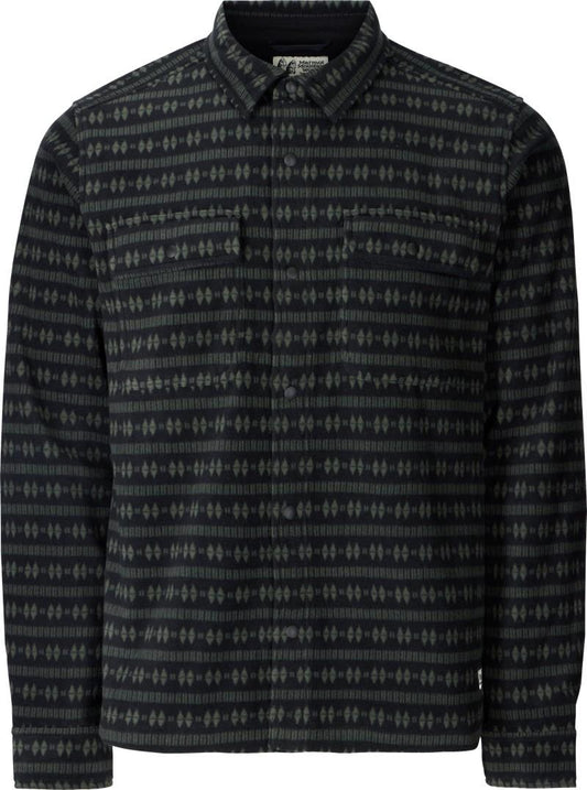Felton Fleece LS Shirt - Mens - black geo stripe 1