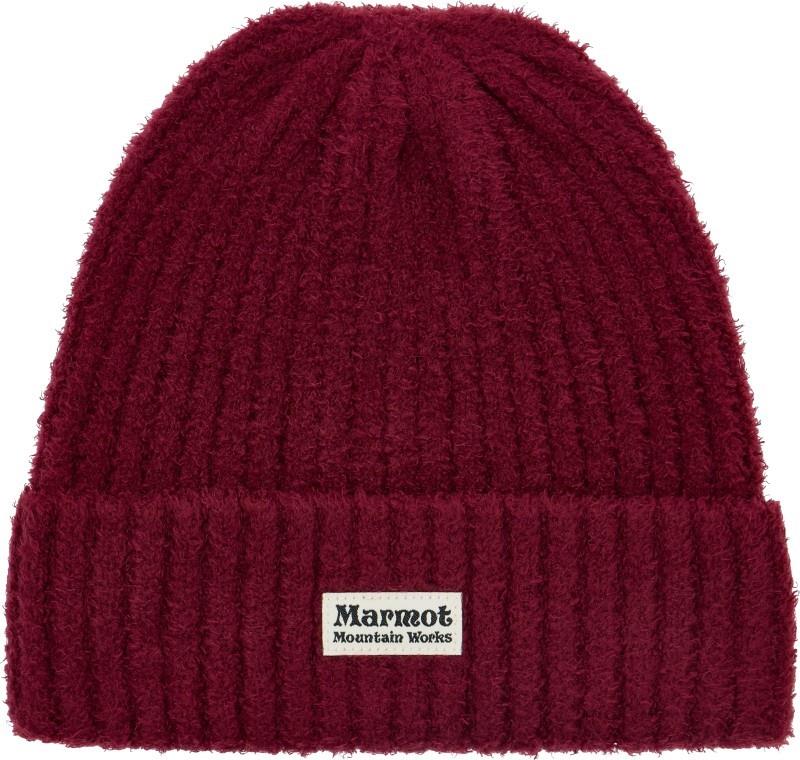 Fuzzy Beanie - Womens - acai berry 1