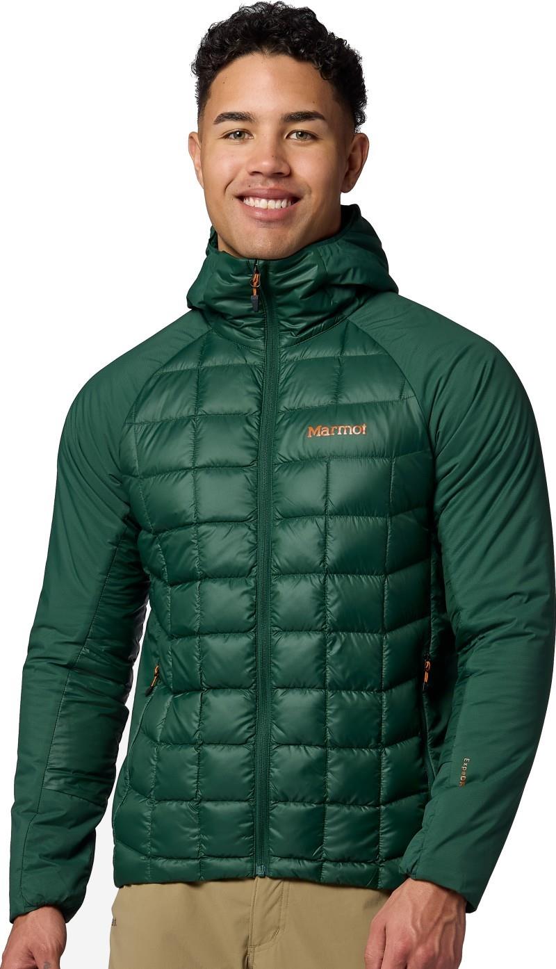 GridLite Down Hoody - Mens - pine forest 1