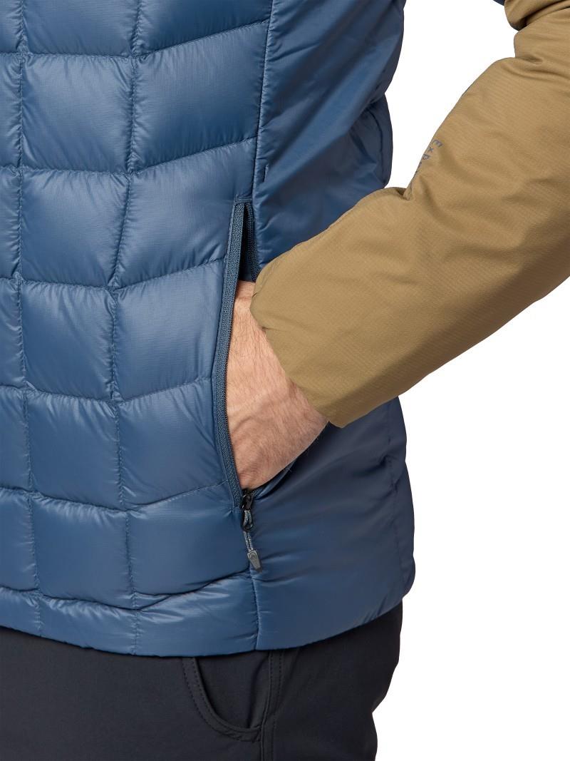 GridLite Down Hoody - Mens - thunderhead / rustic khaki 1
