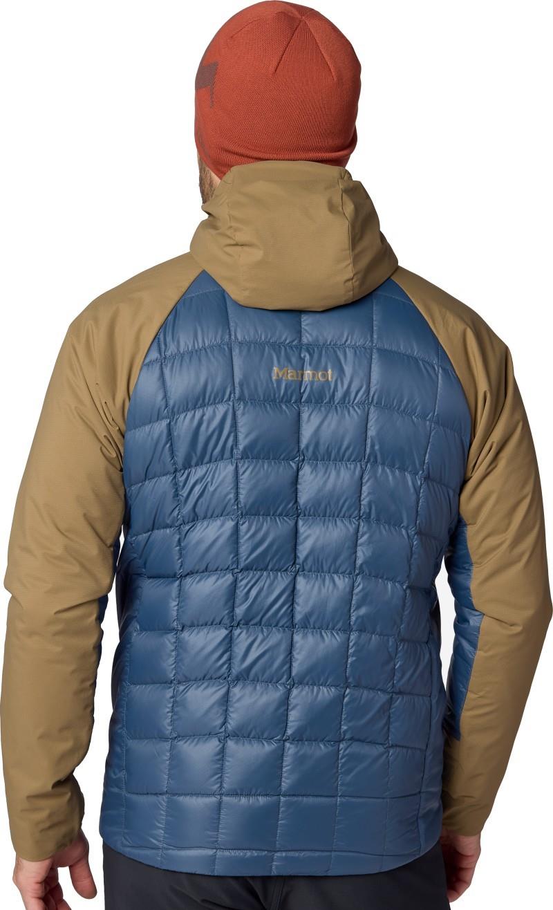 GridLite Down Hoody - Mens - thunderhead / rustic khaki 1