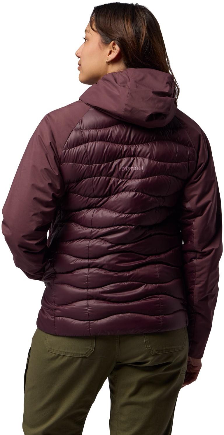 GridLite Down Hoody - Womens - black plum 1