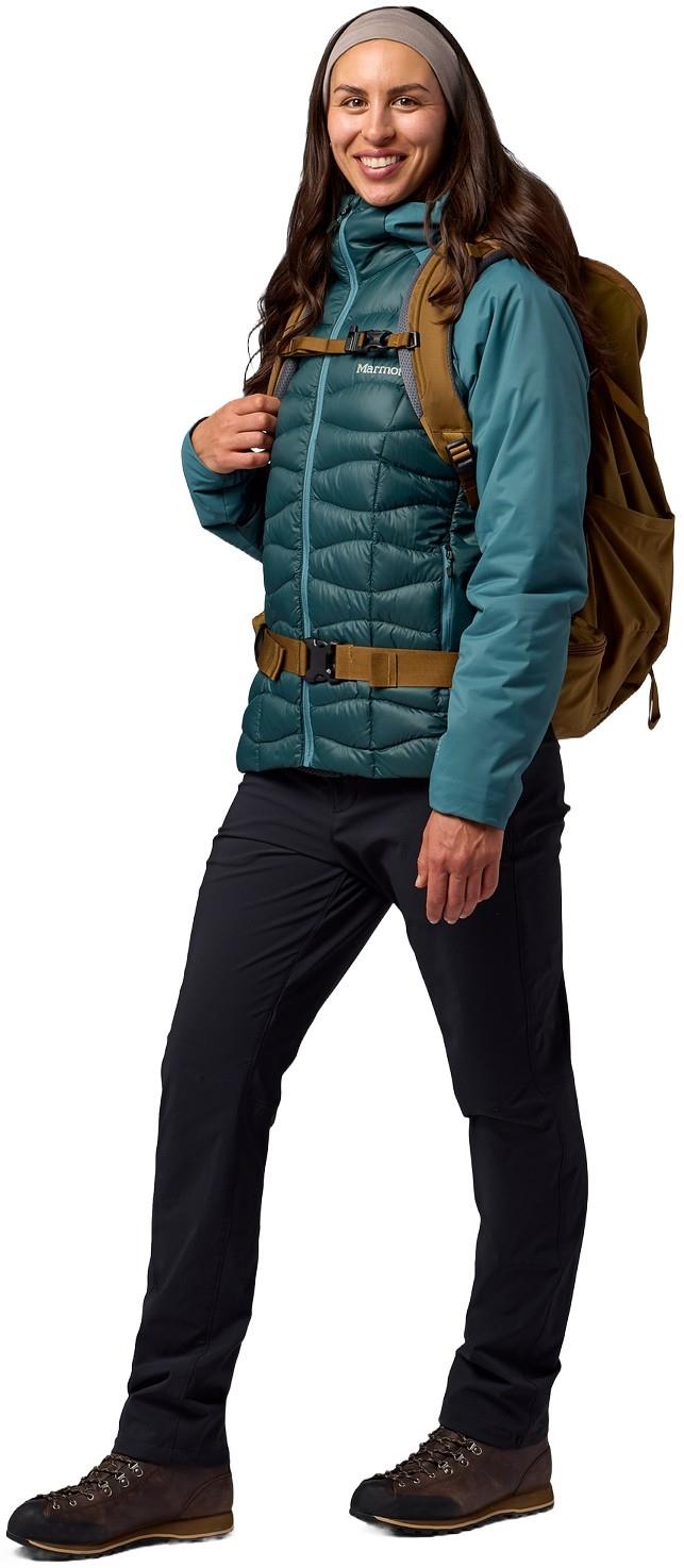 GridLite Down Hoody - Womens - water cave / seafloor 1