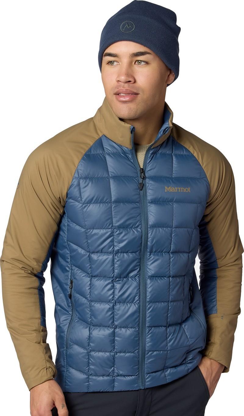 GridLite Down Jacket - Mens - thunderhead / rustic khaki 1