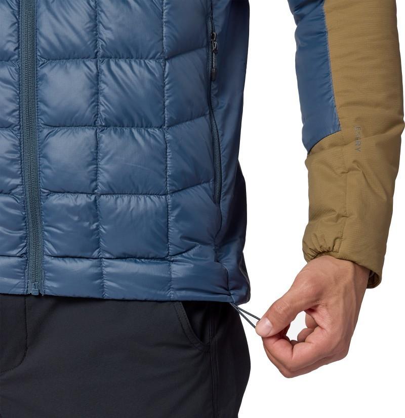 GridLite Down Jacket - Mens - thunderhead / rustic khaki 1