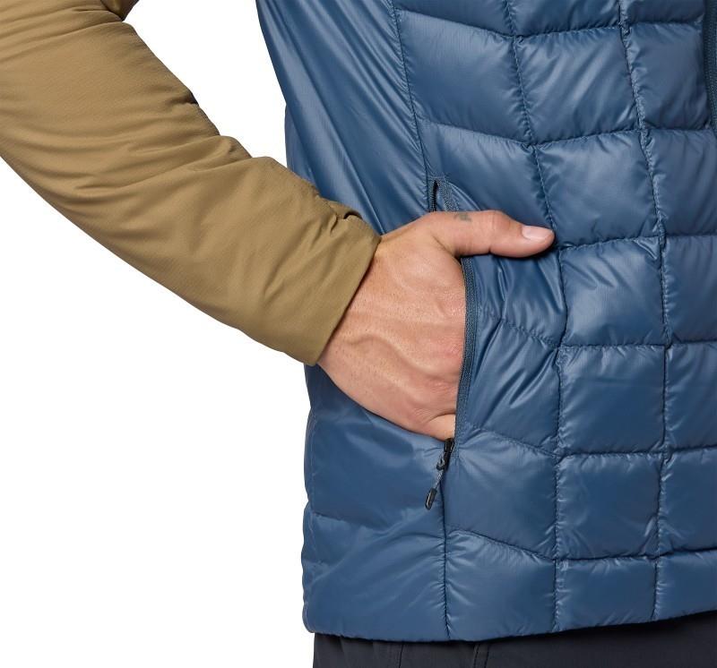 GridLite Down Jacket - Mens - thunderhead / rustic khaki 1
