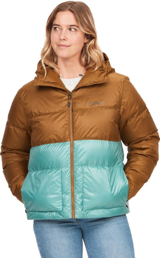 Guides Down Hoody - Womens - Hazel / Blue Agave 1