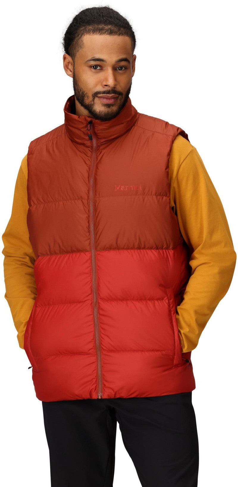 Guides Down Vest - Mens - pecan / sumac 1