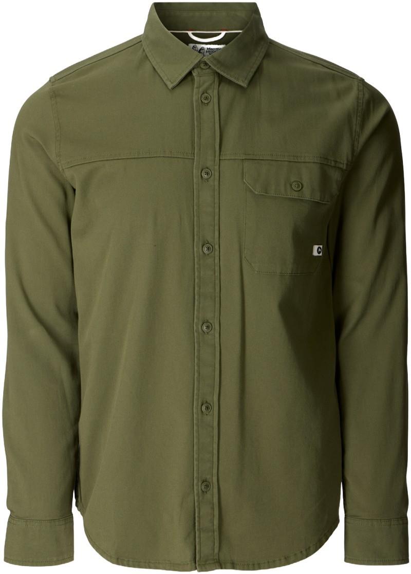 Hidden Peak Twill LS Button Down - Mens - surplus green 1