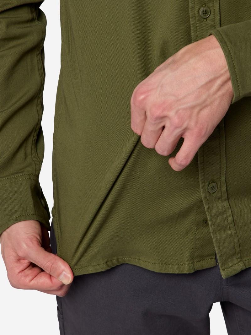 Hidden Peak Twill LS Button Down - Mens - surplus green 1