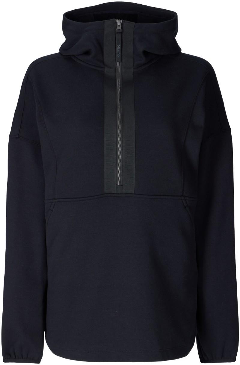 Hideaway Plush 1/2 Zip Hoody - Womens - black 1
