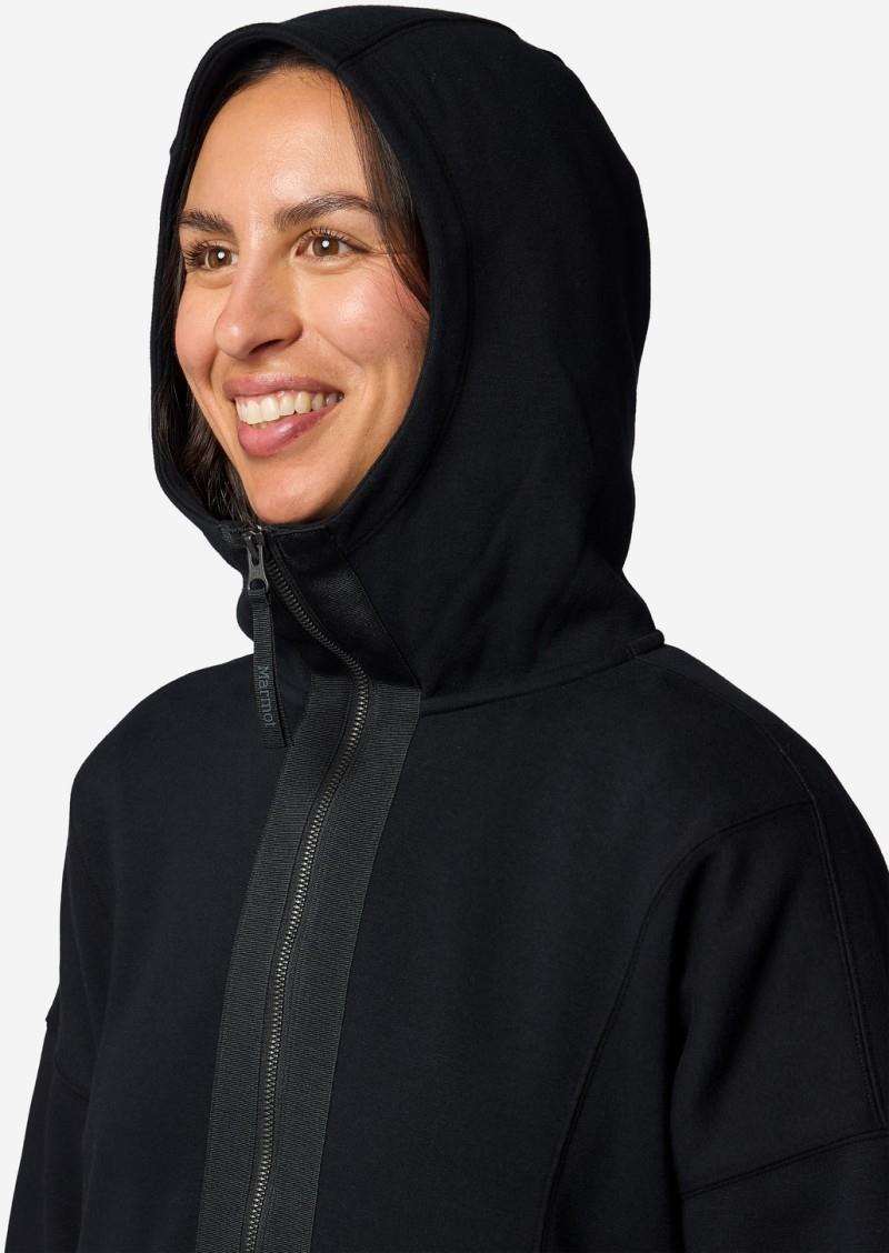Hideaway Plush 1/2 Zip Hoody - Womens - black 1