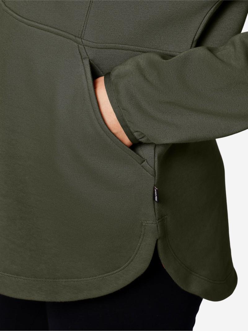 Hideaway Plush 1/2 Zip Hoody - Womens - nori 1