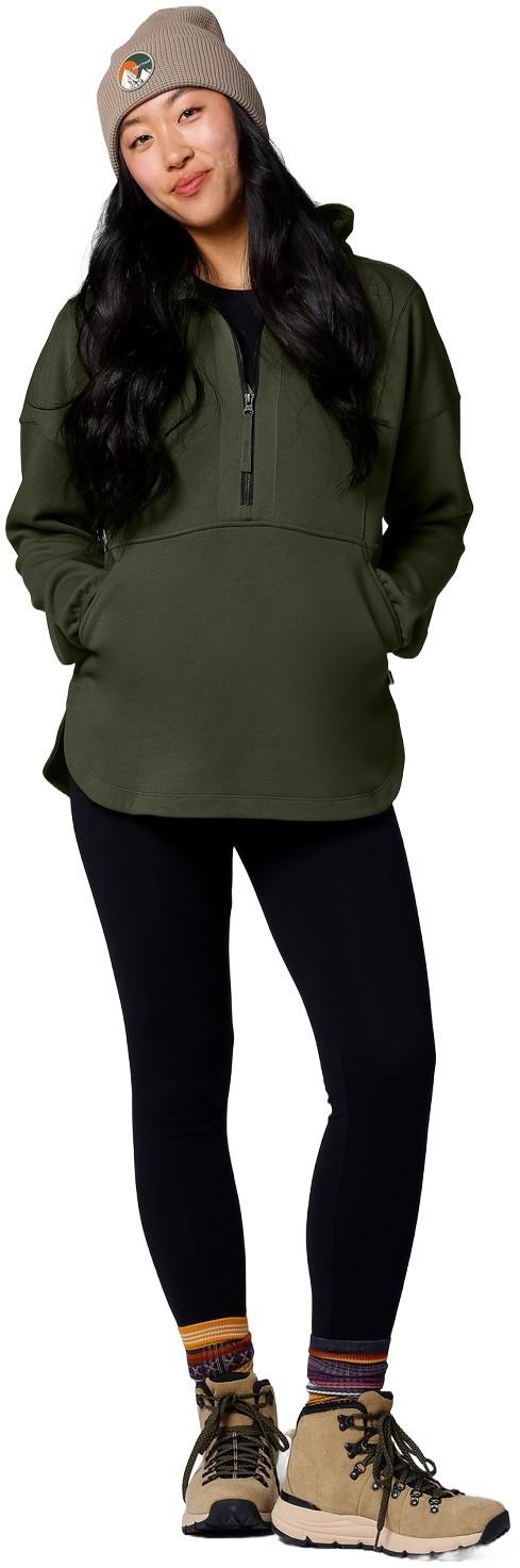 Hideaway Plush 1/2 Zip Hoody - Womens - nori 1