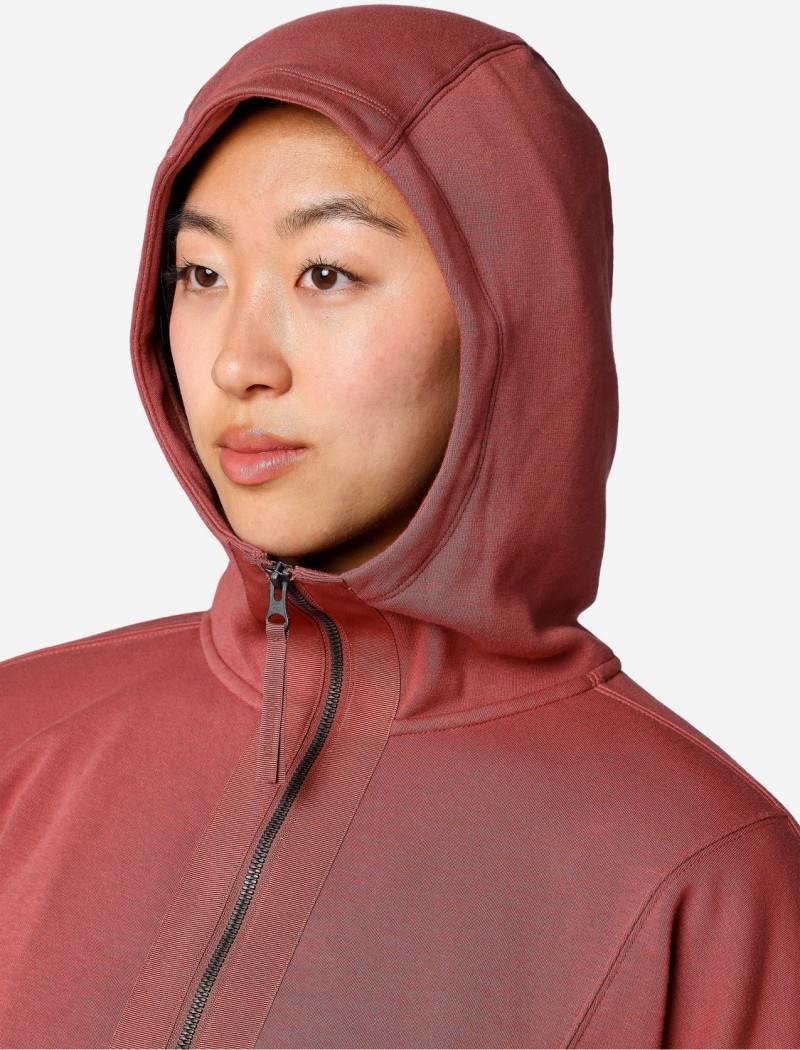 Hideaway Plush 1/2 Zip Hoody - Womens - praline 1