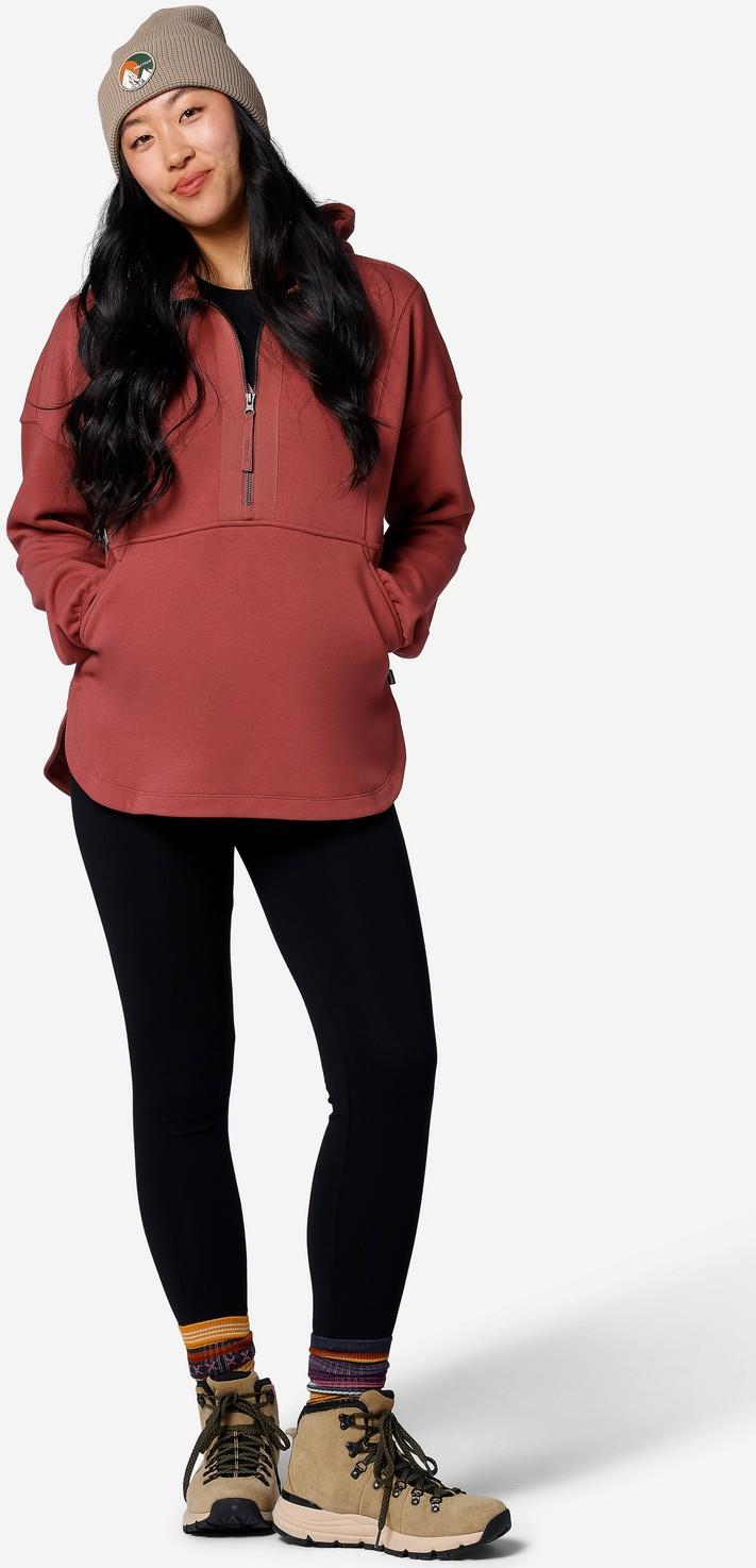Hideaway Plush 1/2 Zip Hoody - Womens - praline 1