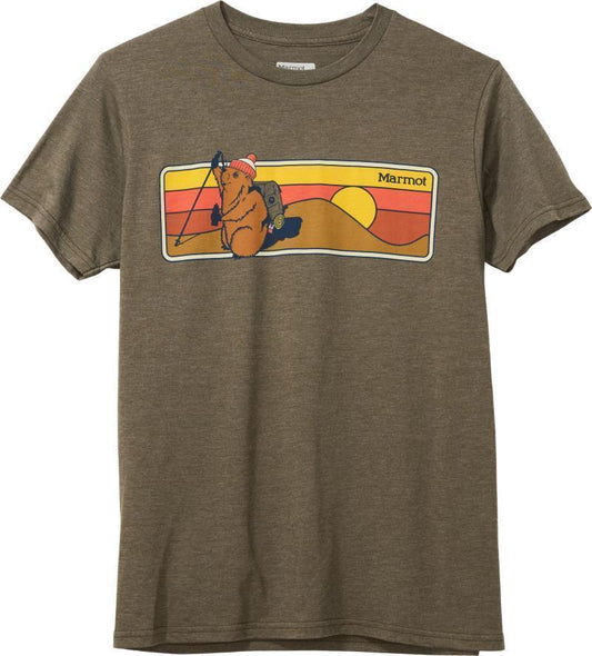 Hiking Marty Tee SS - Mens - olive heather 1