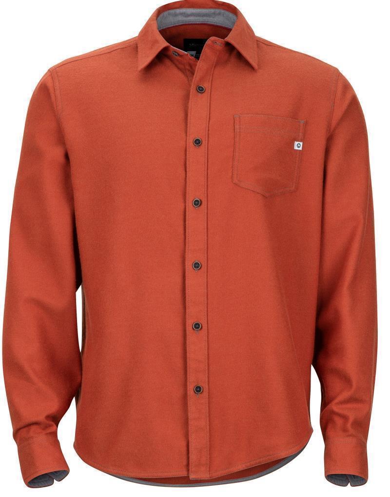 Hobson Midweight Flannel LS - Mens - Auburn Heather 1