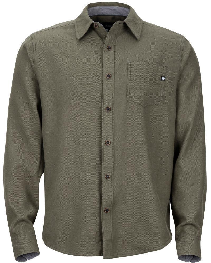 Hobson Midweight Flannel LS - Mens - Forest Night Heather 1