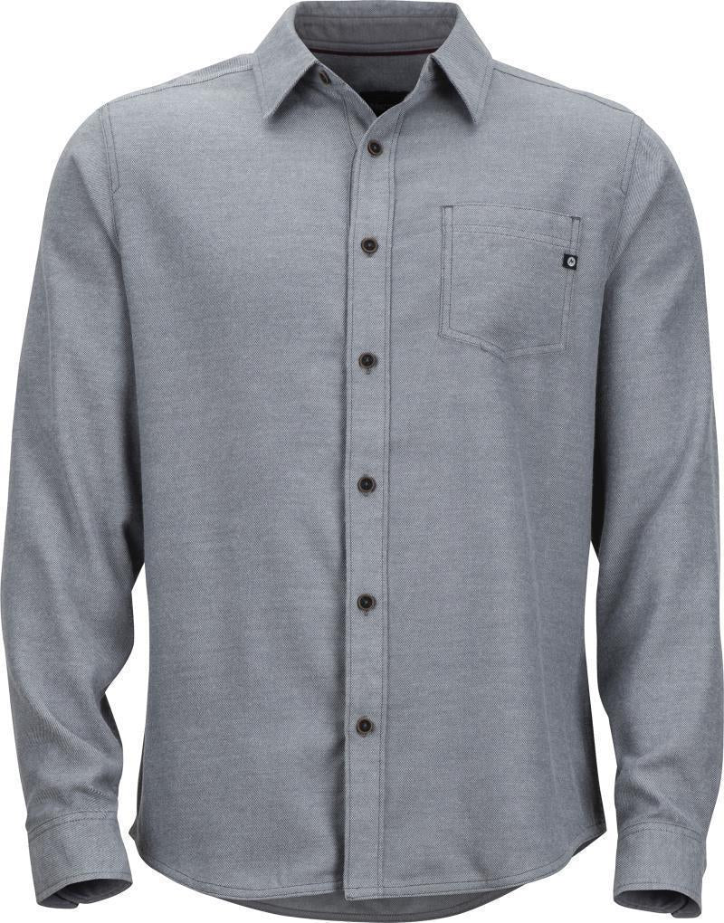 Hobson Midweight Flannel LS - Mens - Steel Onyx Heather 1
