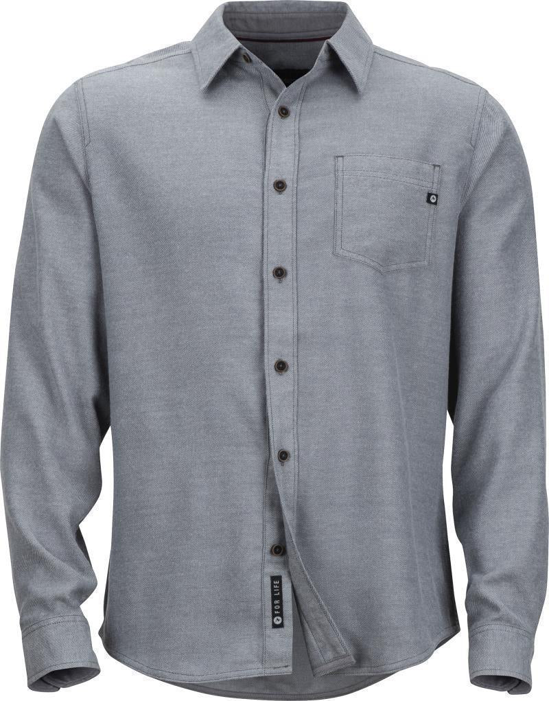Hobson Midweight Flannel LS - Mens - Steel Onyx Heather 3