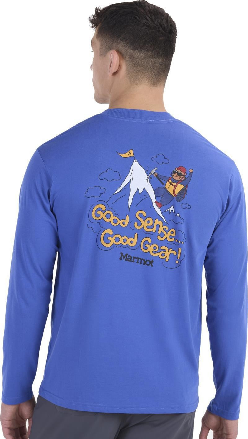 Ice Climbing Marty Tee LS - Mens - trail blue 1