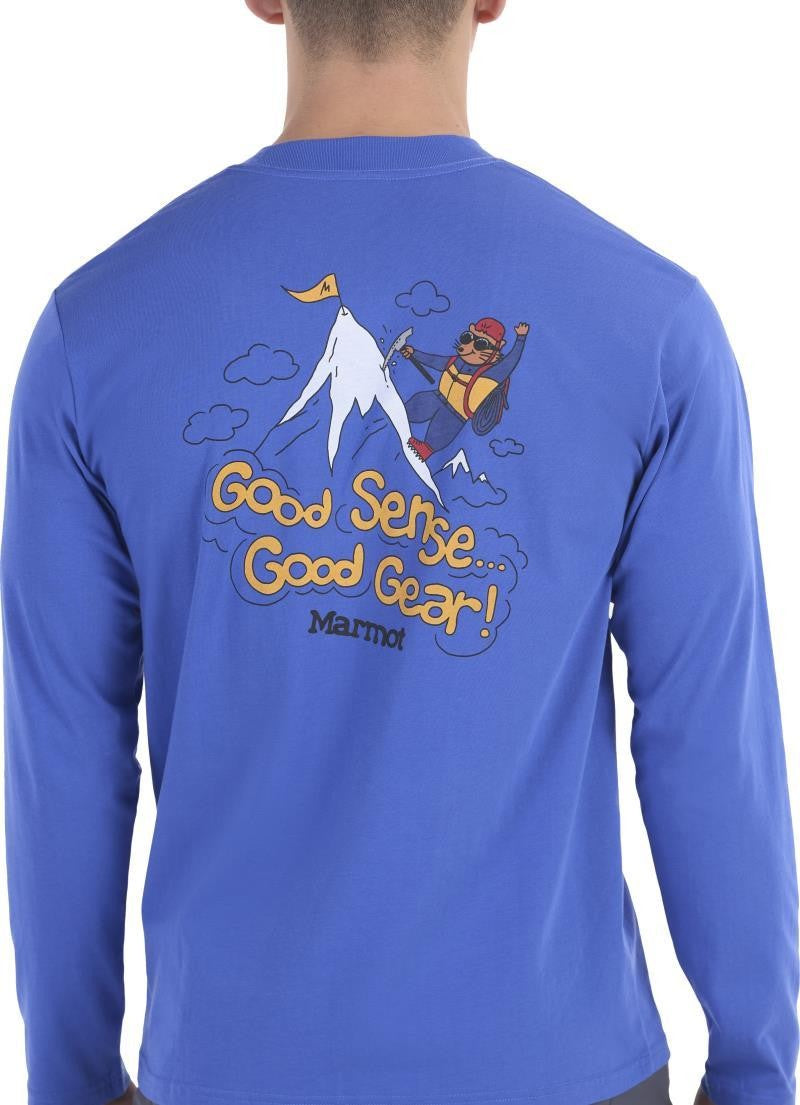 Ice Climbing Marty Tee LS - Mens - trail blue 1
