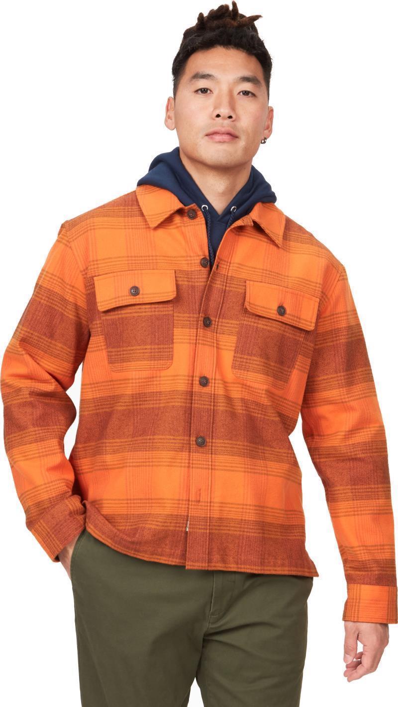 Incline Heavyweight Flannel LS - Mens - Tangelo 1