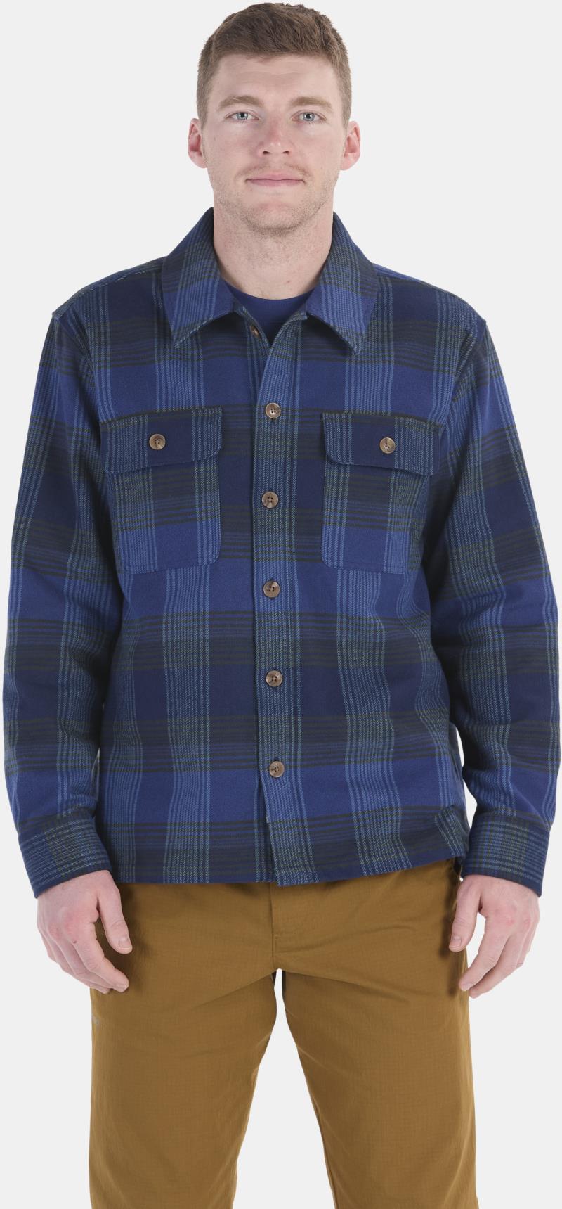 Incline Heavyweight Flannel LS - Mens - Twilight Blue 1
