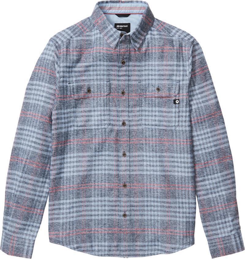 Jasper Midweight Flannel LS - Mens - Arctic Navy Heather 1