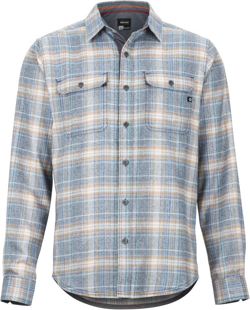 Jasper Midweight Flannel LS - Mens - Dark Indigo 1