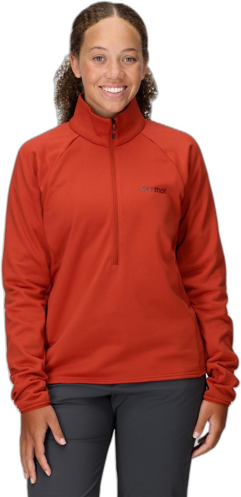Leconte Fleece 1/2 Zip - Womens - sumac 1