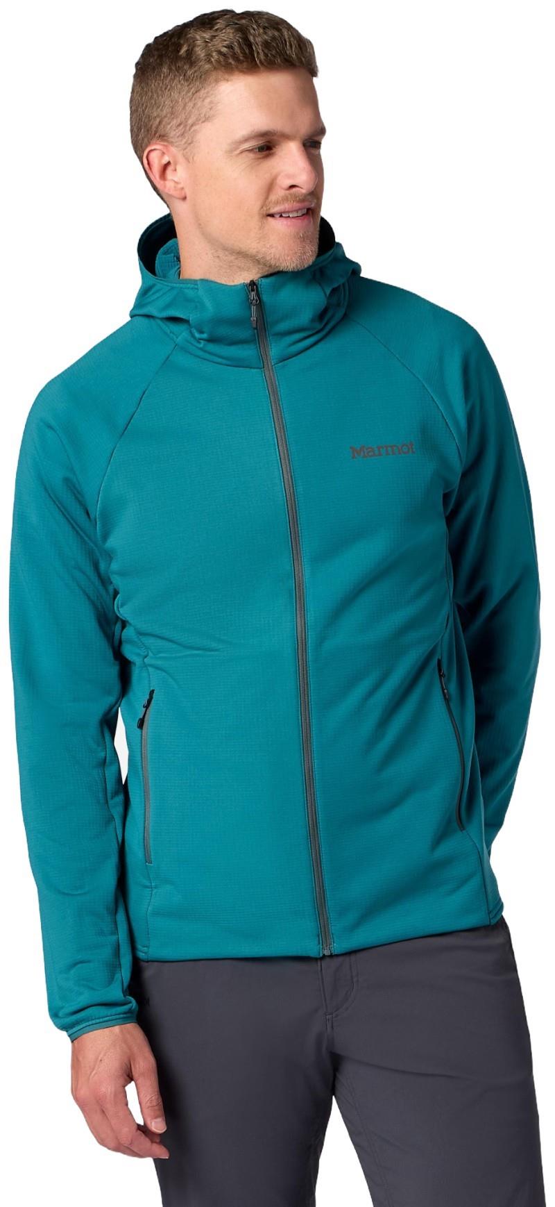 Leconte Full Zip Hoody - Mens - emerald blue 1
