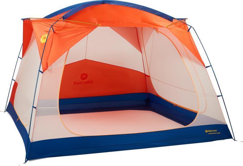 Limestone Lanai Tent - Red Sun / Dark Azure 2