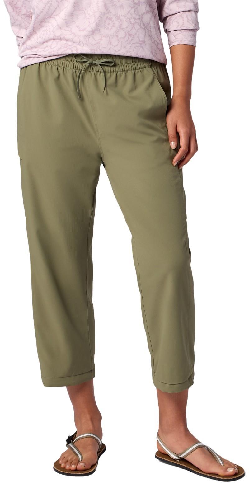 Lumina Crop Pants - Womens - olive grove 1