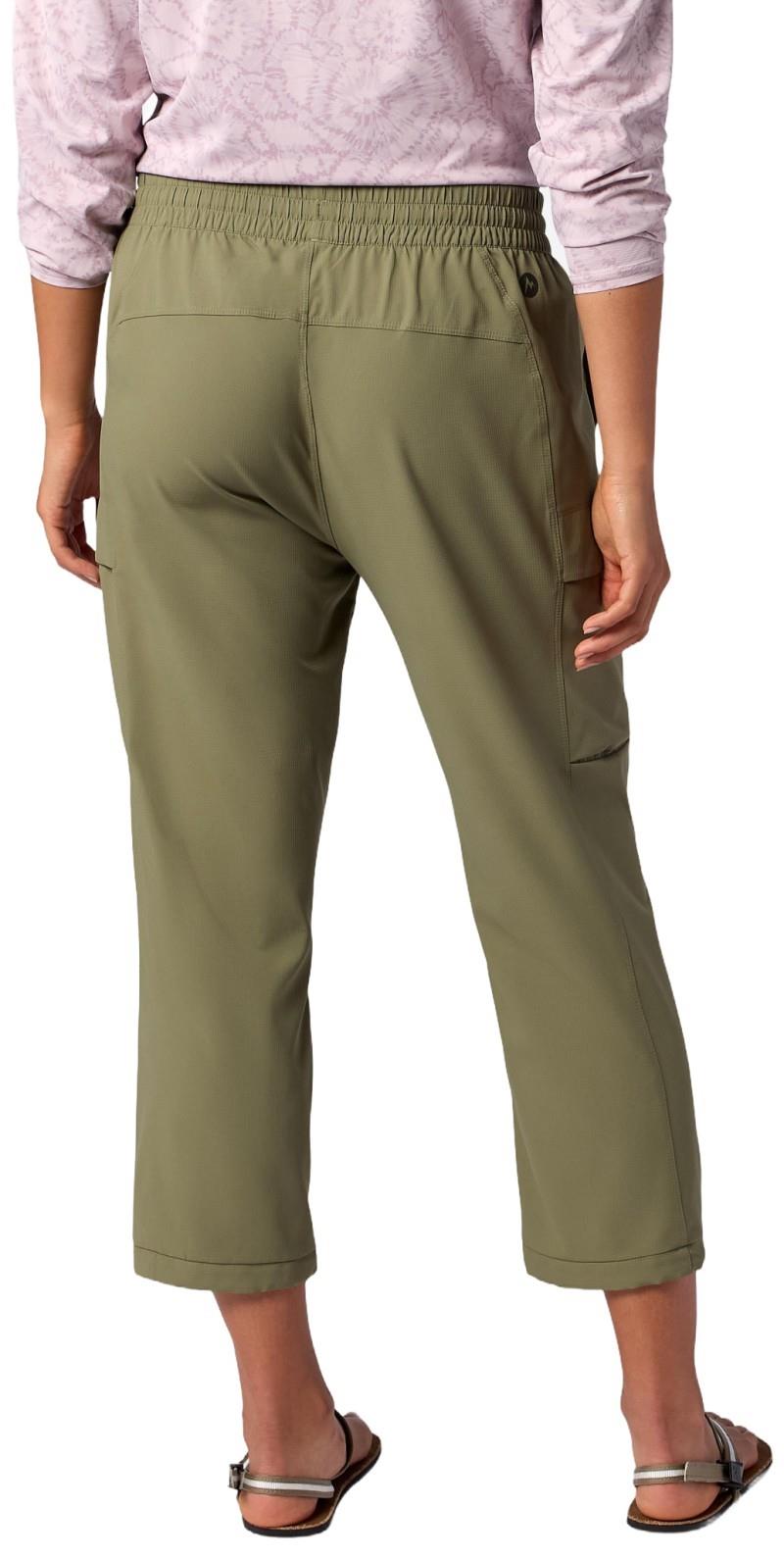 Lumina Crop Pants - Womens - olive grove 1