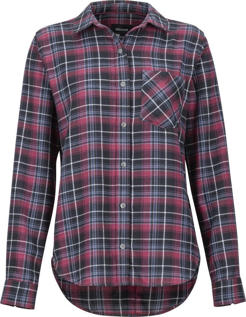 Maggie Midweight Flannel LS - Womens - Dark Steel 1