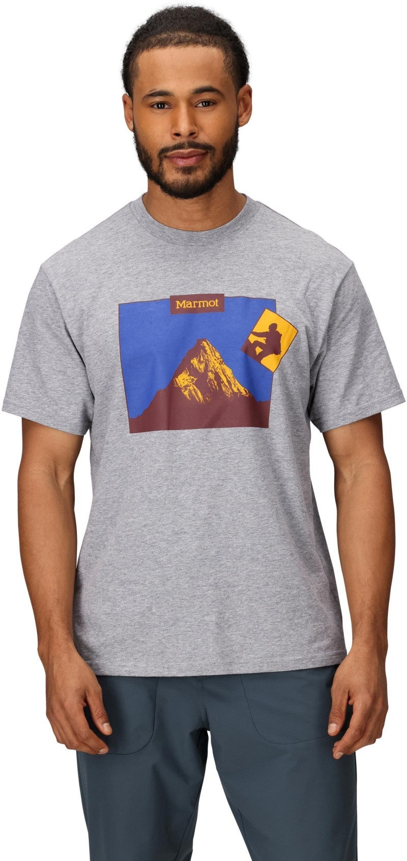 Marmot Archive Tee SS - Mens - grey heather 1