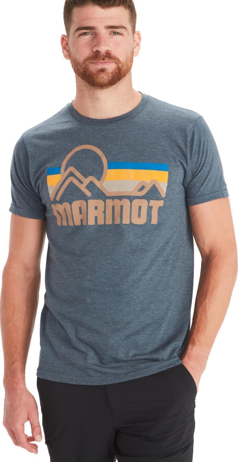 Marmot Coastal Tee SS - Mens - Navy Heather 1