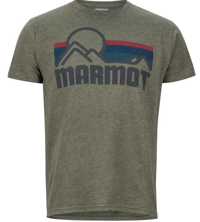 Marmot Coastal Tee SS - Mens - olive heather 1