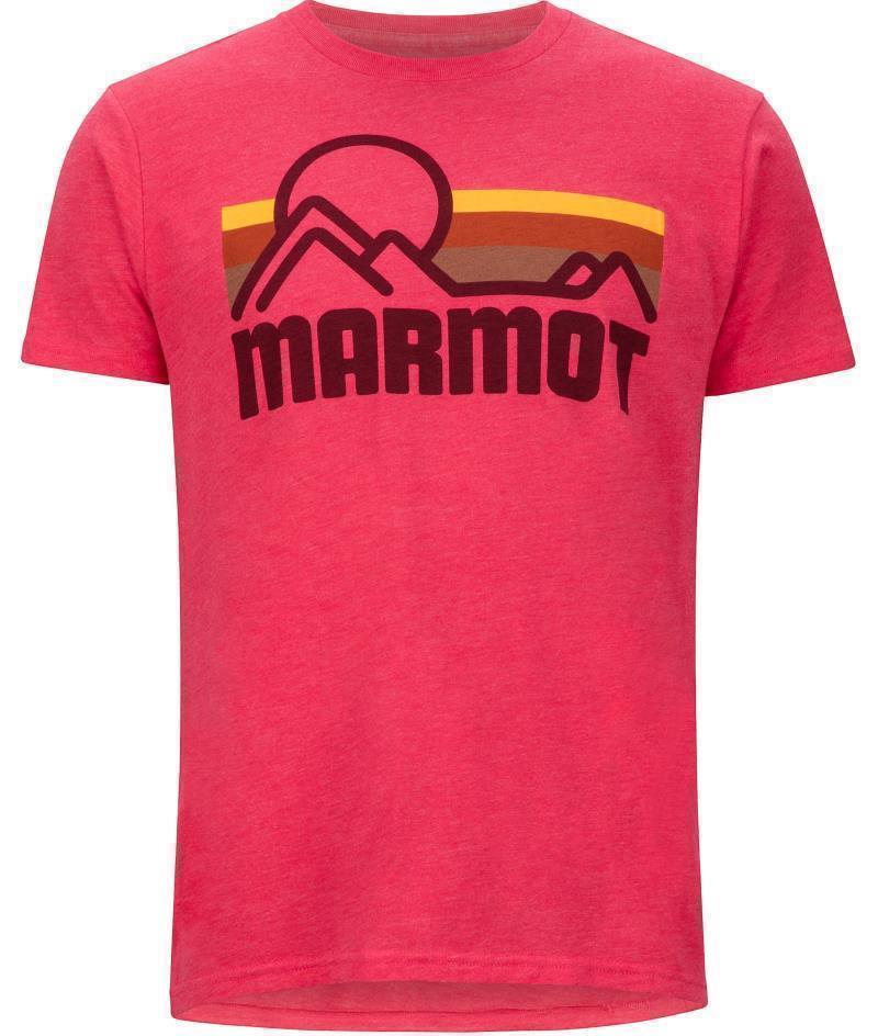 Marmot Coastal Tee SS - Mens - red heather 1