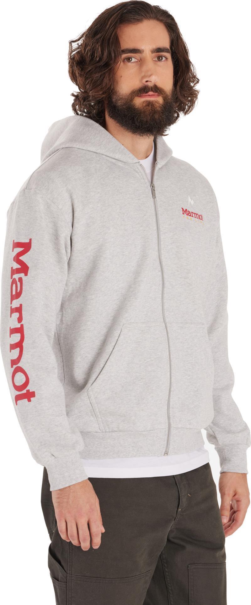 Marmot For Life Full Zip Hoody - Mens - Light Grey Heather 1