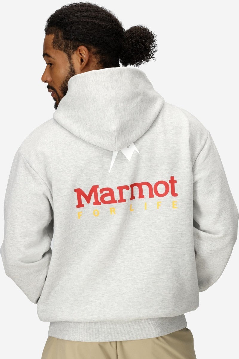 Marmot For Life Hoody - Mens - light grey heather 1