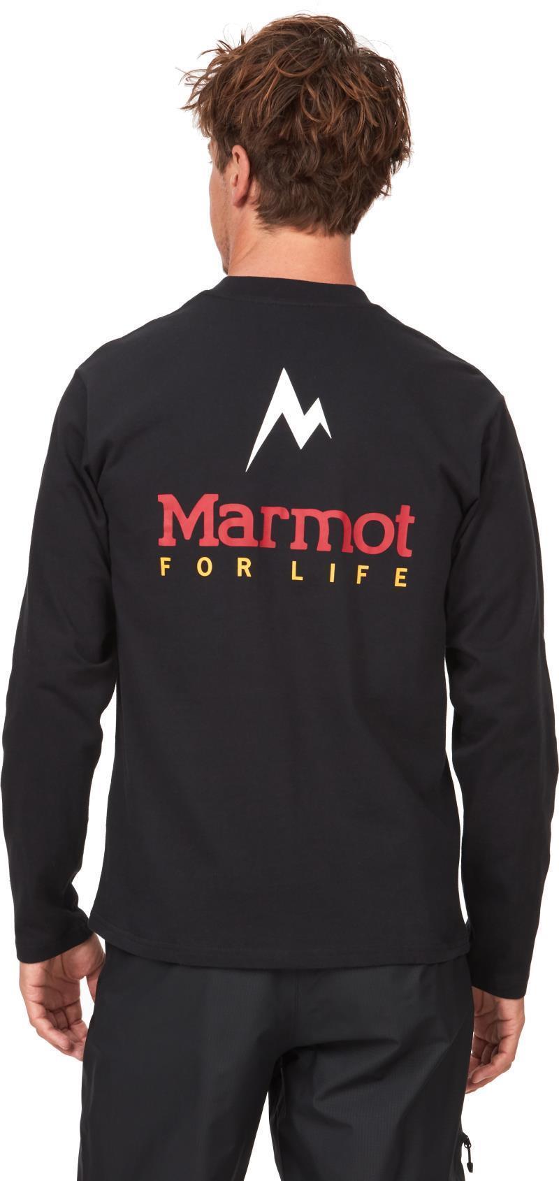 Marmot For Life Tee LS - Mens - Black 2