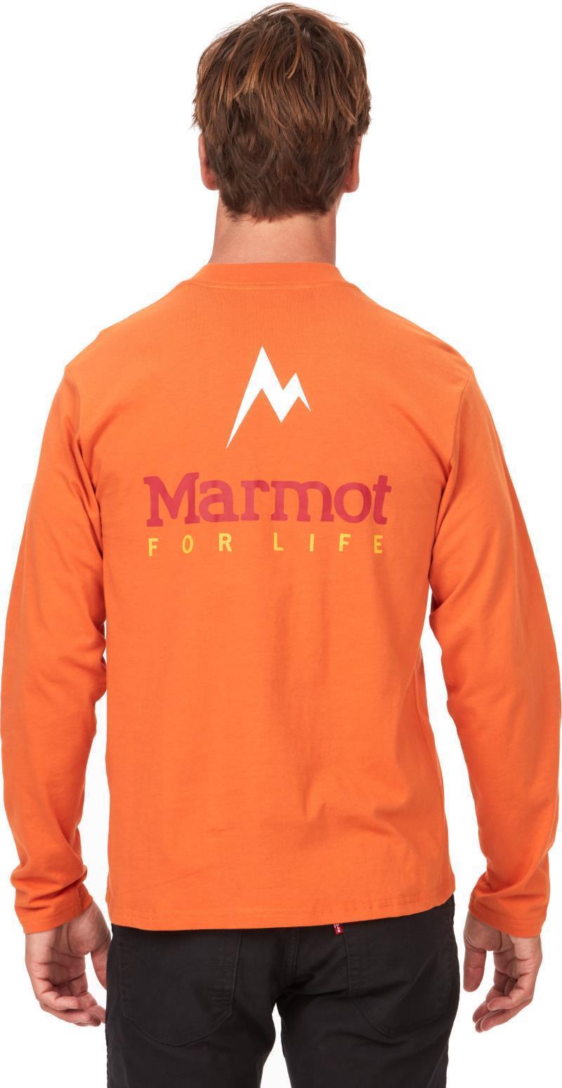 Marmot For Life Tee LS - Mens - Tangelo 2