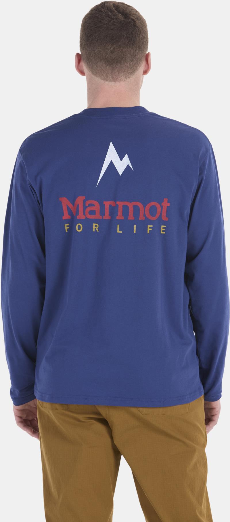 Marmot For Life Tee LS - Mens - Twilight Blue 2