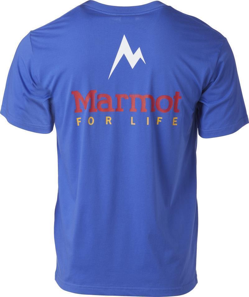 Marmot For Life Tee SS - Mens - Trail Blue 2